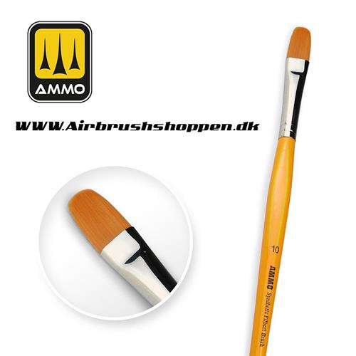 A.MIG - 8589 - 10 Synthetic Filbert Brush with T-Handle